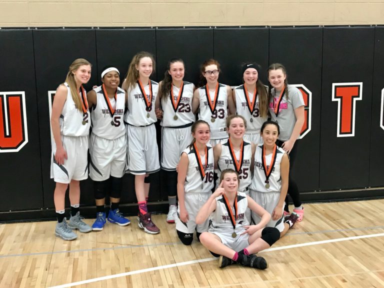 8th Grade Champs Lady Falcons Westosha Youth Basketball Club